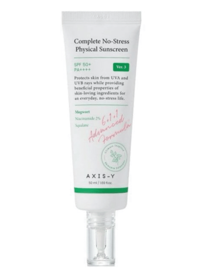 AXIS‑Y Complete No‑Stress Physical Sunscreen SPF50+ PA++++ (mini)