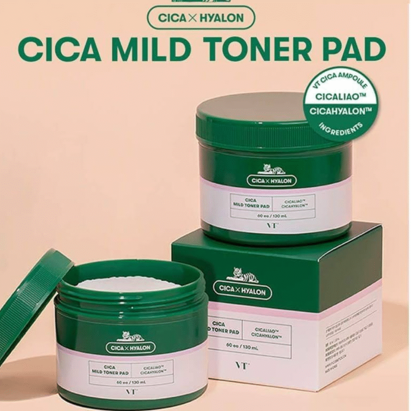 VT Cosmetics Cica Hyluron Soft Toner Pad with 0.5% Salicylic Acid - Soothing Repair and Anti-Acne - Image 2