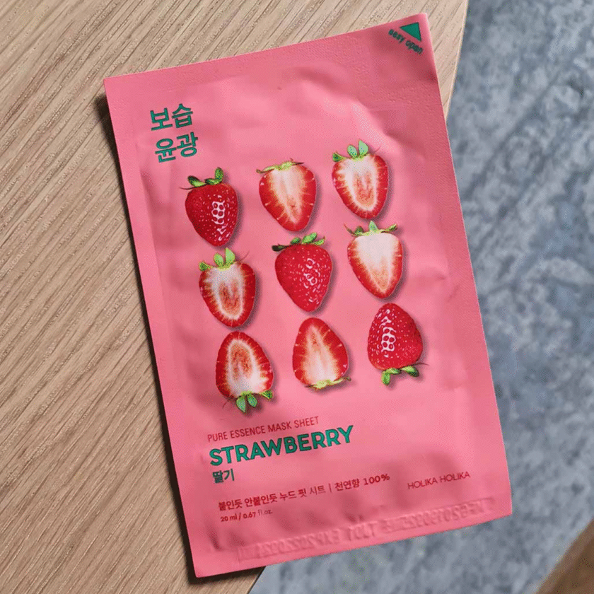 Holika Holika Pure Essence Mask Sheet Strawberry - 20ml - Image 2