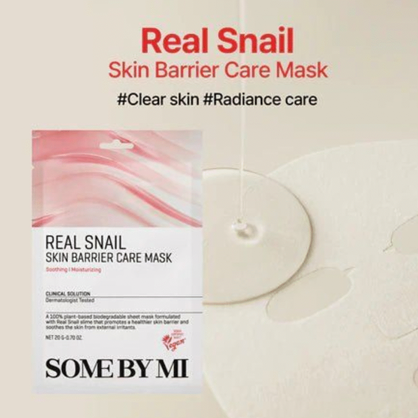 Some By Mi Real Mask Real Snail Skin Barrier Care Mask - Image 2