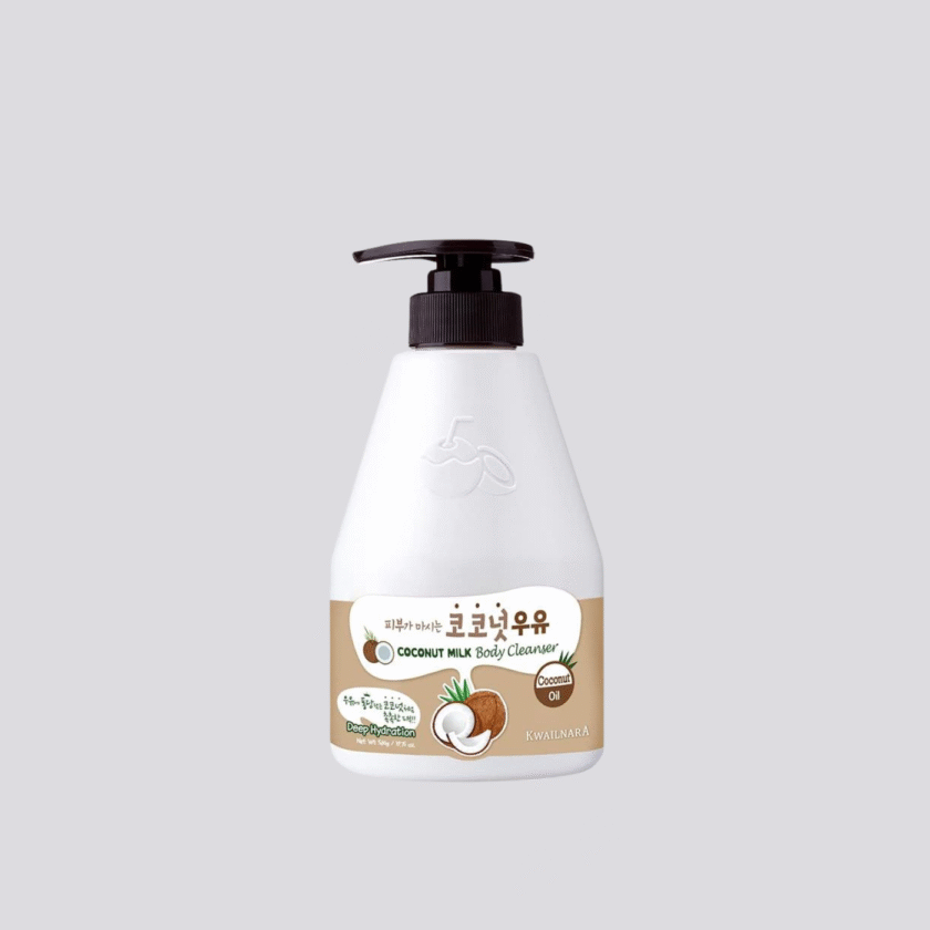 Welcos Kwailnara Coconut Milk Body Wash with Coconut Extract - Image 2